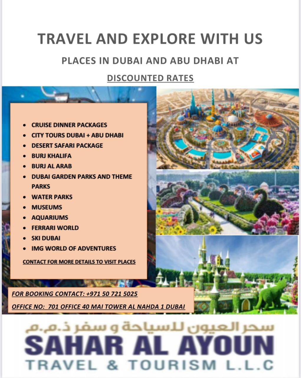 Tickets to places in dubai and abu dhabi