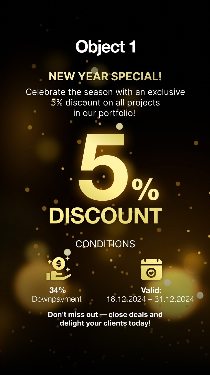 Exclusive New Year Offer 5% Discount on All Projects