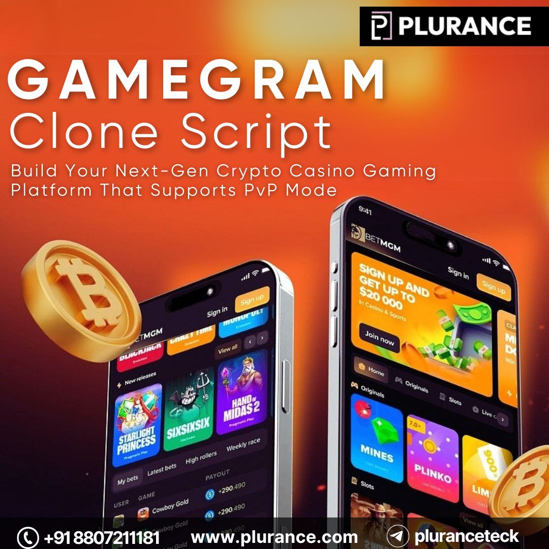 Launch your seamless crypto casino platform with Gamegram clone script