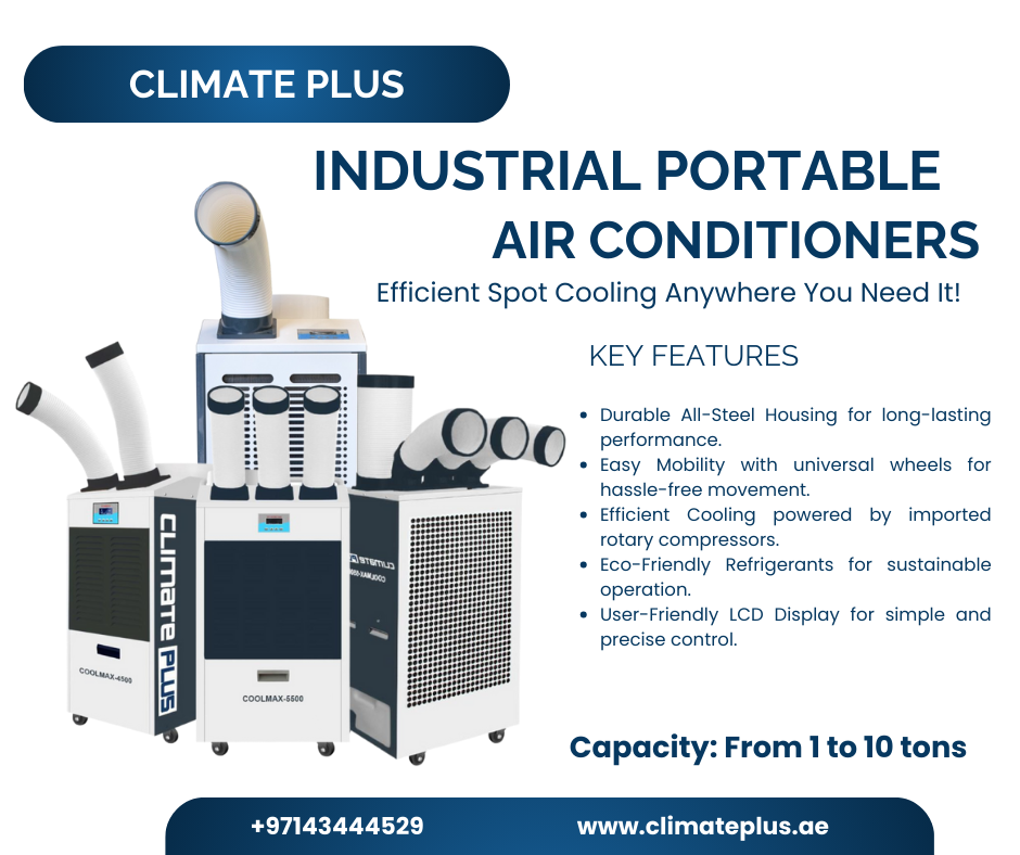 1 ton – 10 ton Industrial Portable Air conditioners