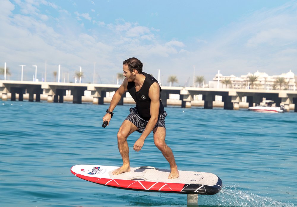 Ride the Waves with an E-Foil Surfboard in Dubai!