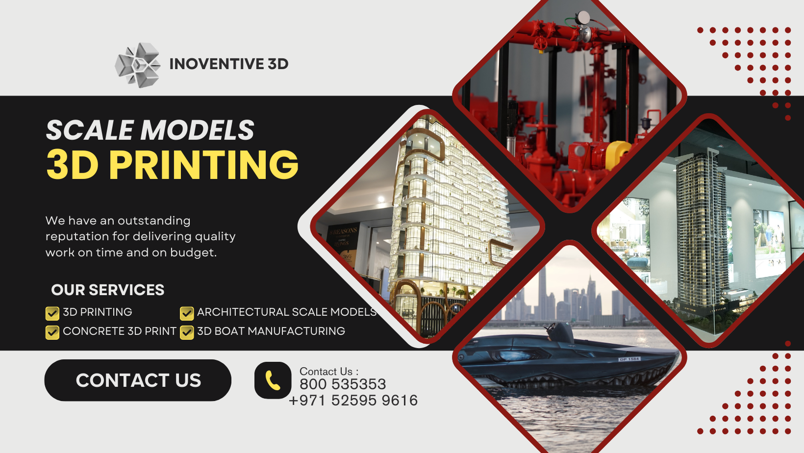 ✨ BEST 3D PRINTING IN DUBAI – INOVENTIVE 3D ✨