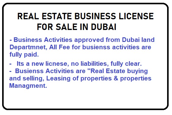Real Estate Registered License In Dubai