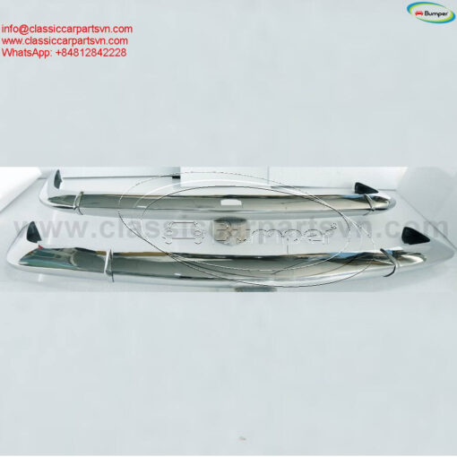 Simca 1200S coupé Bertone (1967-1971) bumpers by stainless steel new