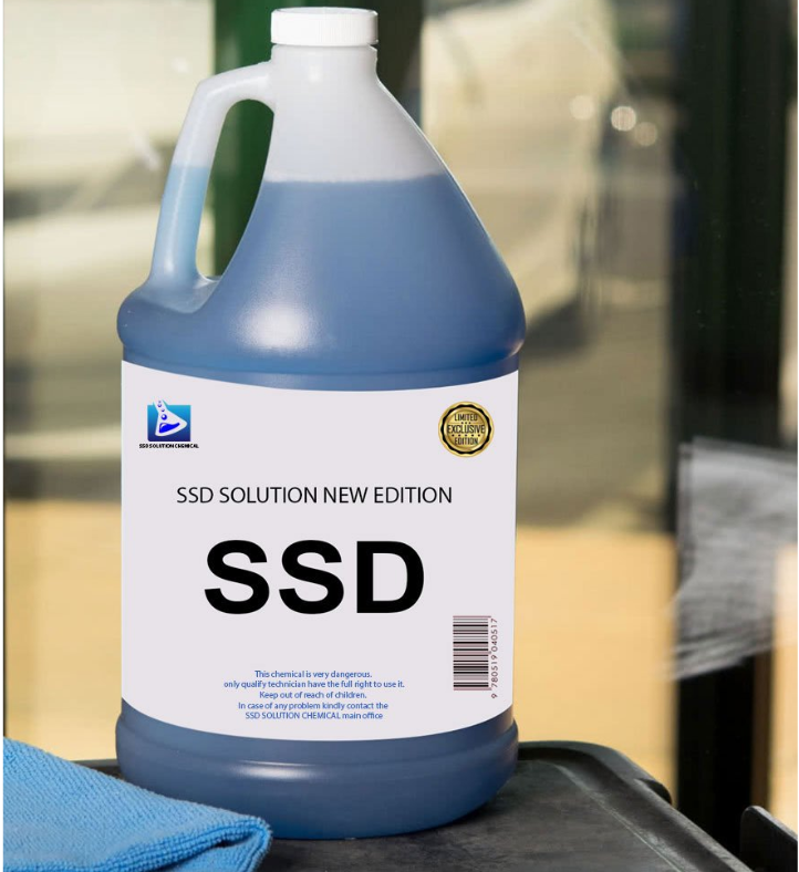 Universal SSD chemical solution and activating powder for cleaning black money.