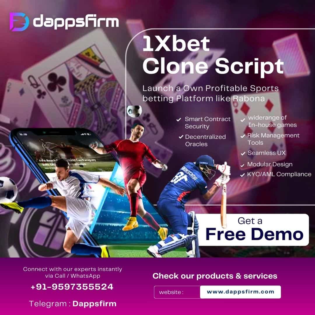 1XBet Clone Script with Live Streaming and In-Play Betting Features