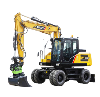 Worksite Ready – SANY 2025 SY155W (Tier4 F & Stage Ⅴ) Wheel Excavator