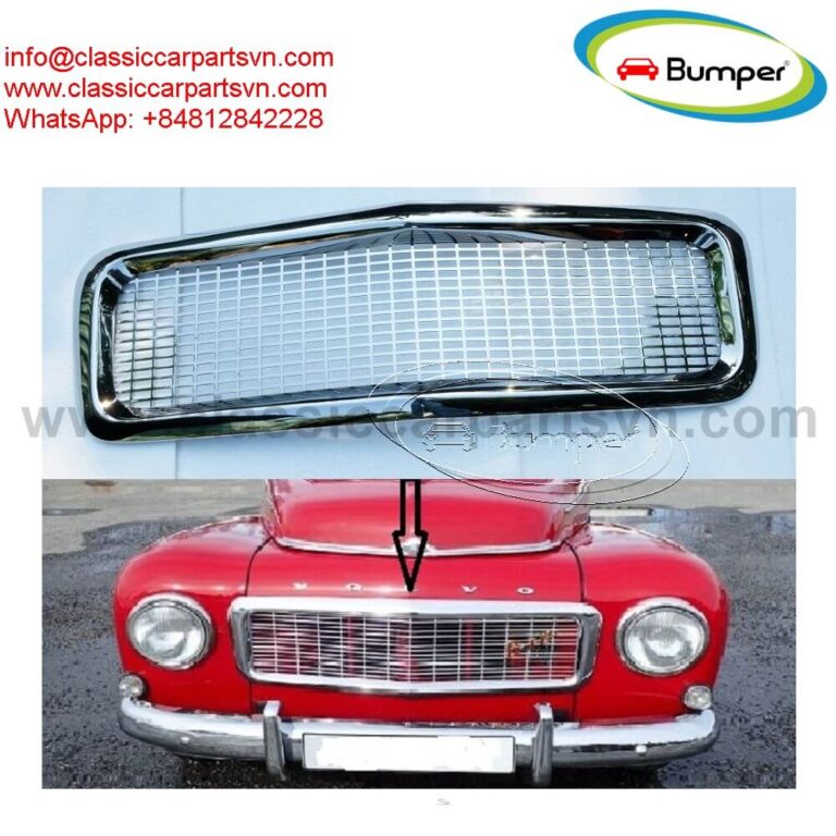 Radiator grille front Volvo PV Duett, PV444, PV544 new by stainless steel