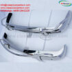 Volvo Amazon USA style (1956-1970) bumpers by stainless steel