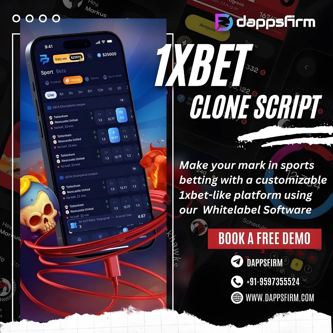 Launch Your Crypto-Friendly Betting App with 1XBet Clone Script by DappsFirm