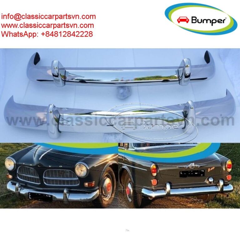 Volvo Amazon Euro type (1956-1970) bumpers by stainless steel new