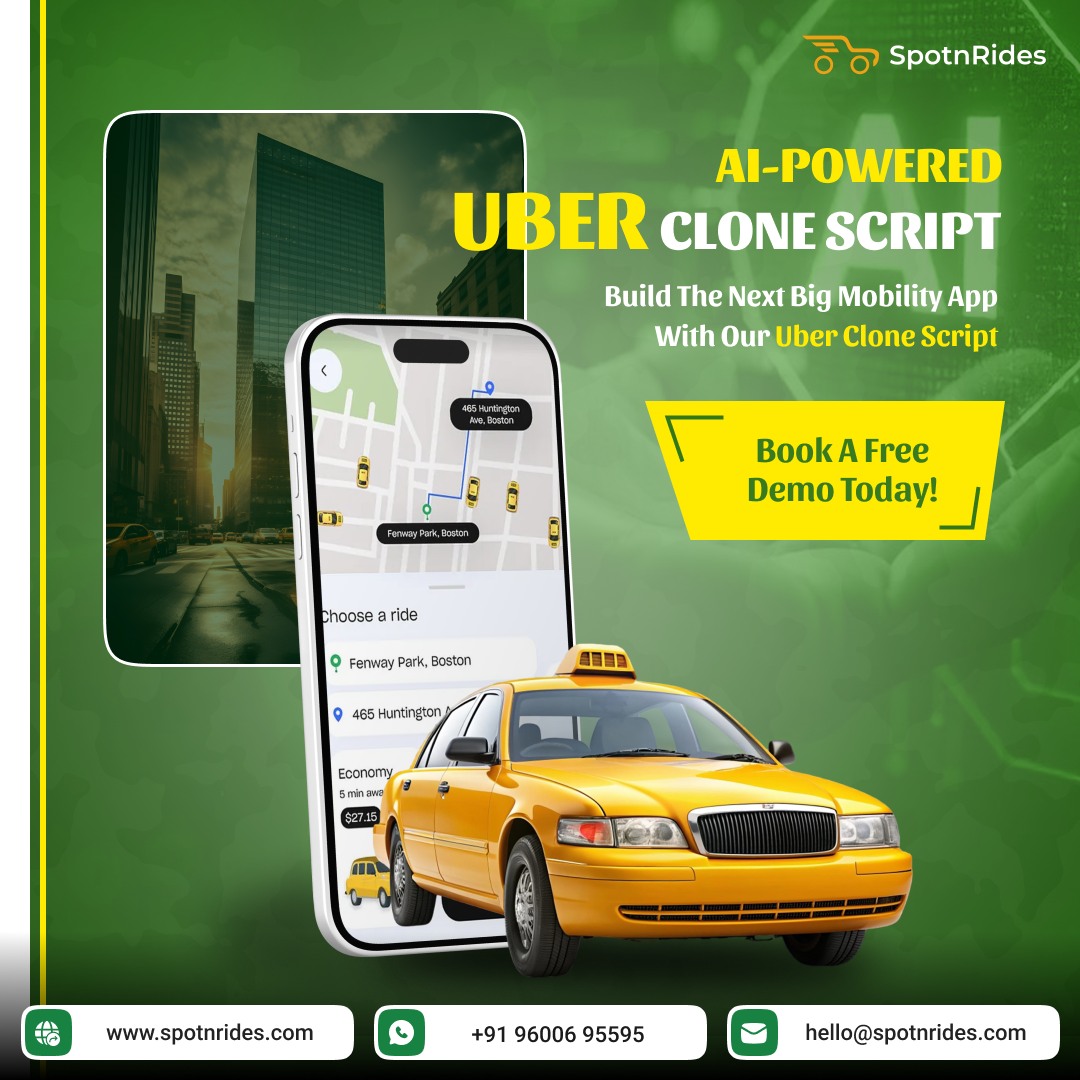 SpotnRides Uber Clone App – Smart Taxi Booking Software for Growth