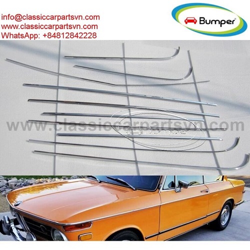 BMW 2002/1600 E10 complete beltline trim set