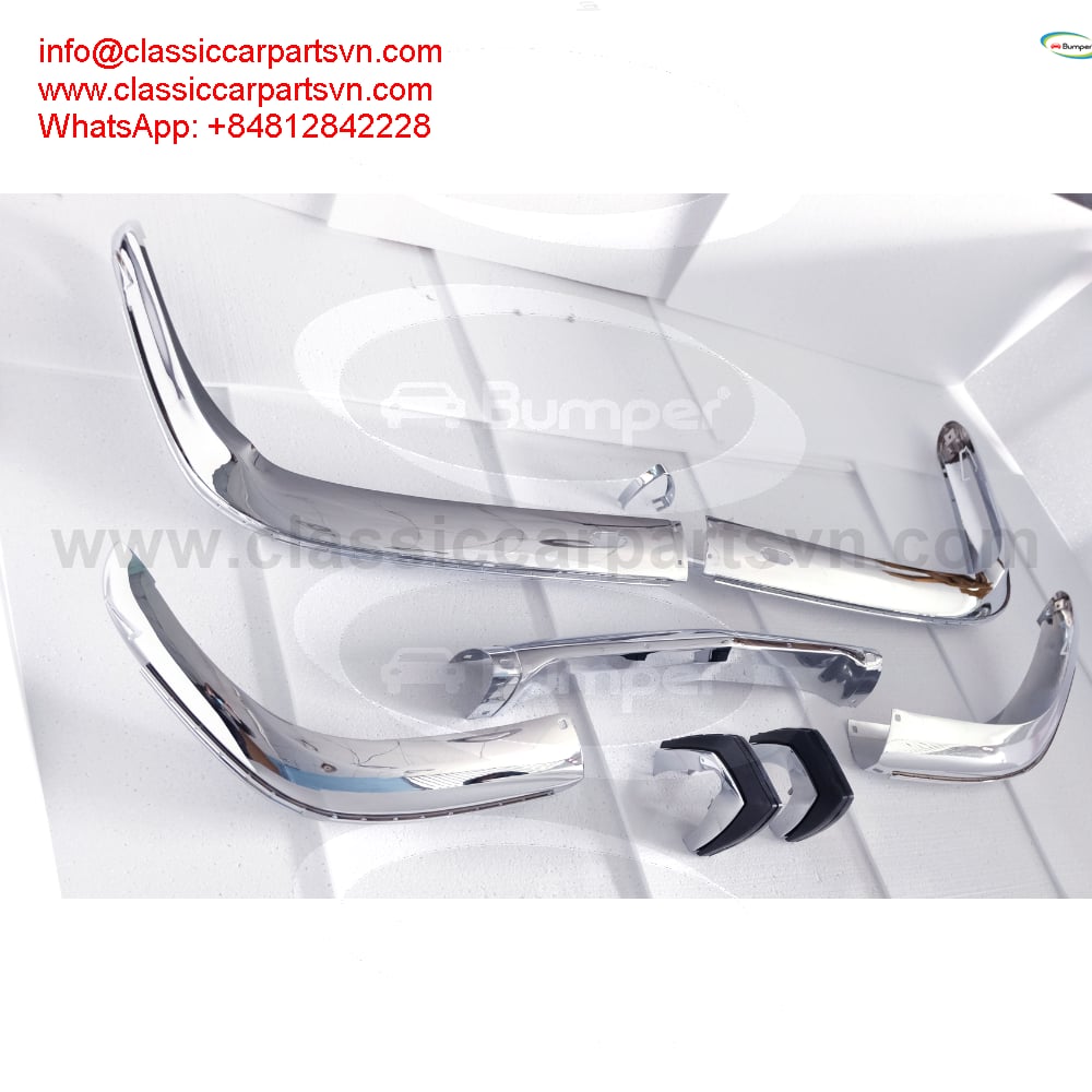 BMW 2800CS BMW 3.0CS BMW E9 bumpers new (1968-1975) by stainless steel new