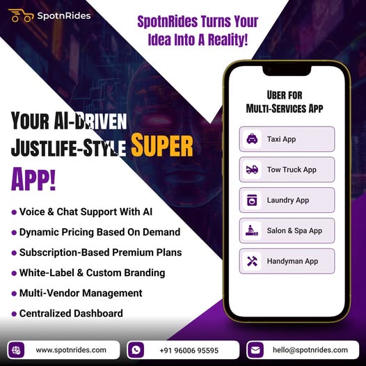 Super App Like Gojek for Entrepreneurs – AI Powered Multi Service Platform!