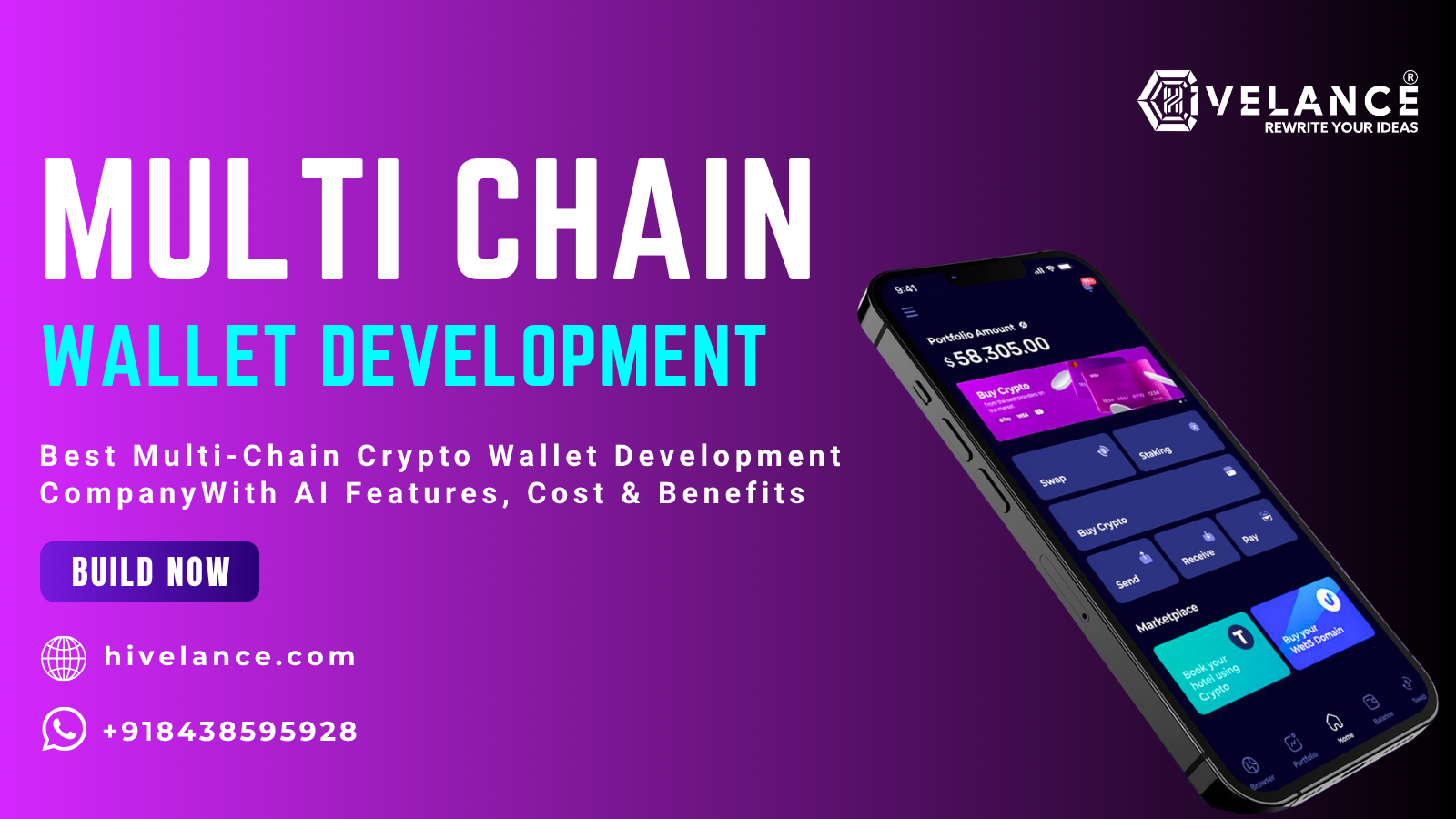 Multi-Chain Crypto Wallet Development Company – Hivelance