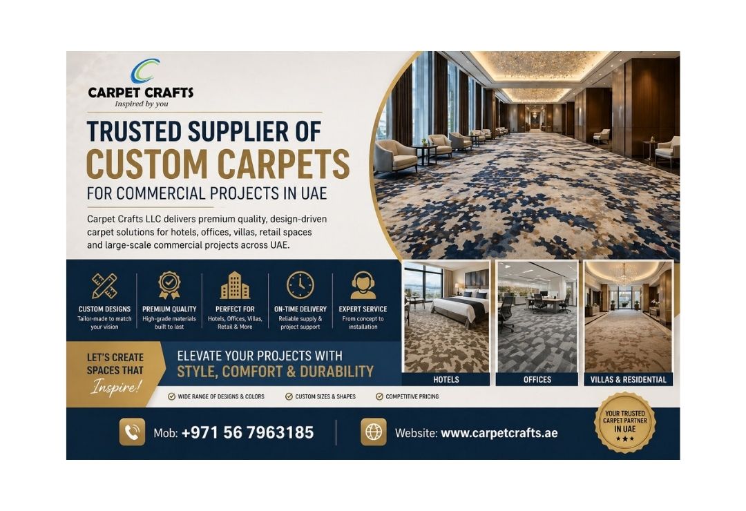Trusted Supplier of Custom Carpets for Commercial Projects in the UAE